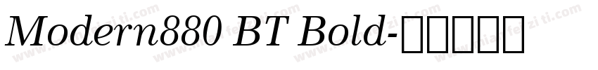 Modern880 BT Bold字体转换